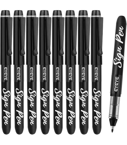 Amazon.com: Pilot V-Sign Pen Liquid Ink Tip - Black (Pack of 4
